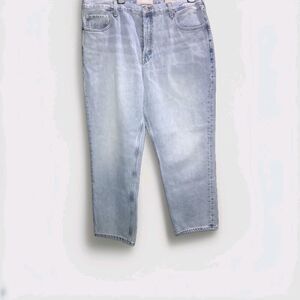 Everlane 90s Cheeky Straight Jean 33‎ Ankle Straight Vintage Sunbleached Blue **